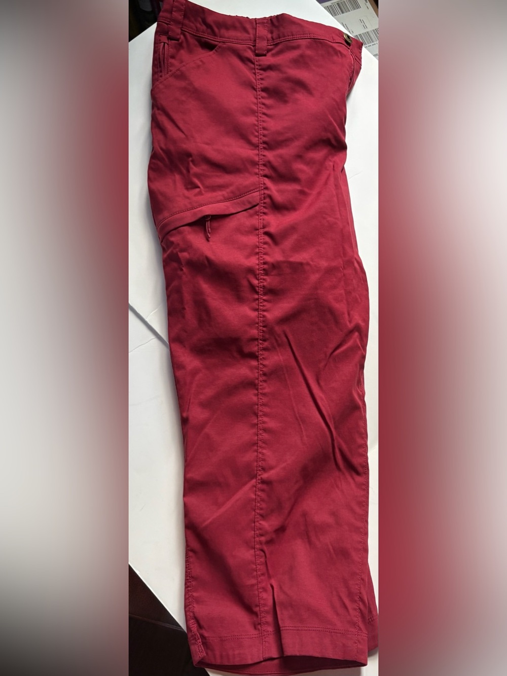 Duluth Trading Co Dry on the Fly Red Capris